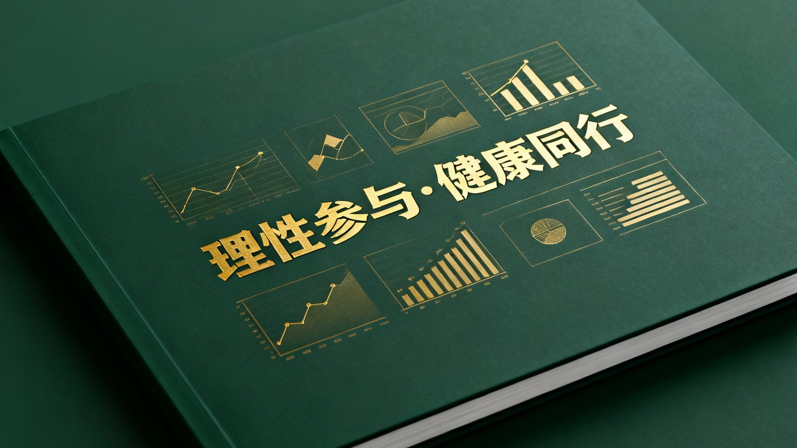彩神Vll研究院发布的2025年健康购彩白皮书封面，深绿色主题设计，封面印有金色图表元素和'理性参与·健康同行'标题字样。